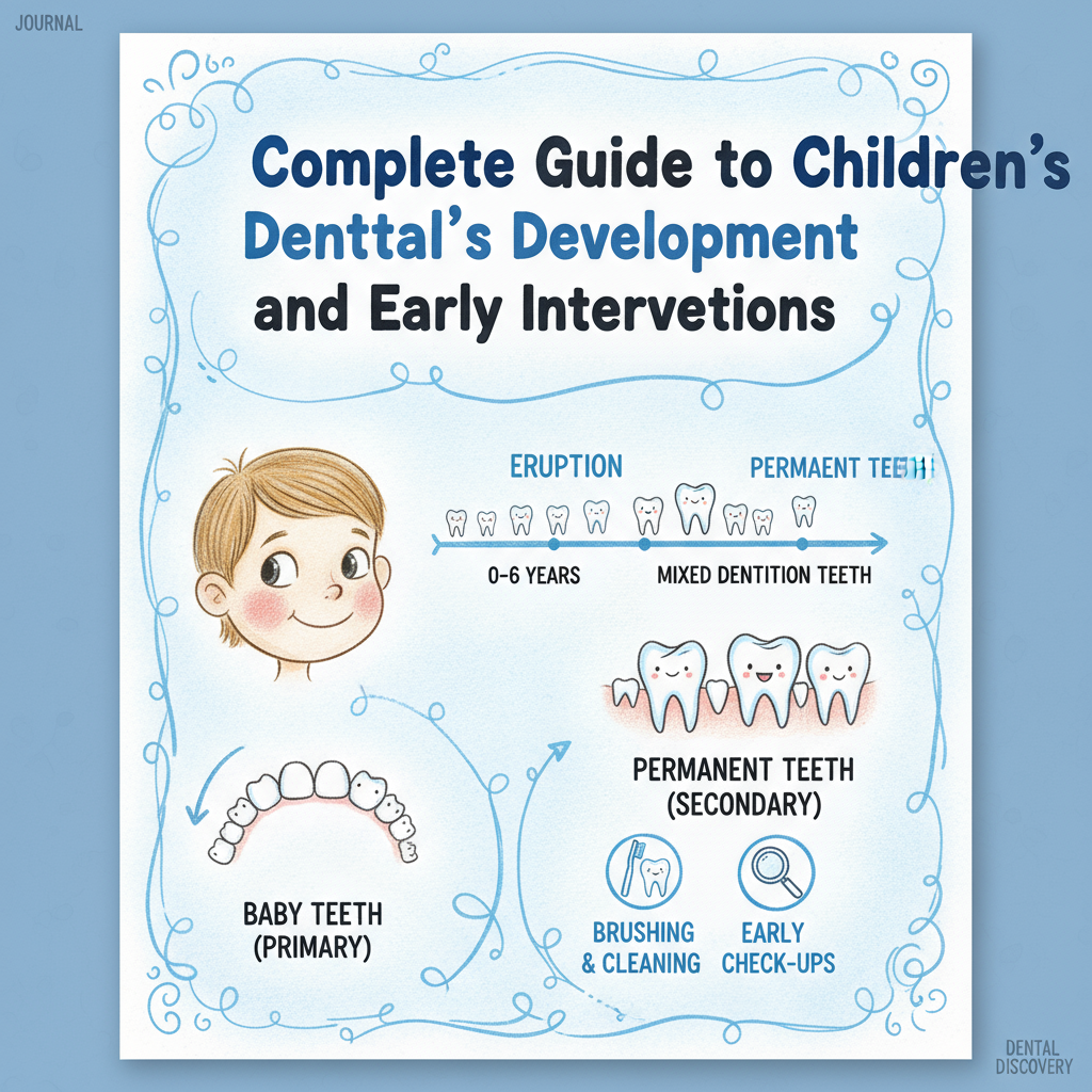 Children’s dental development and early interventions — baby teeth to mixed dentition