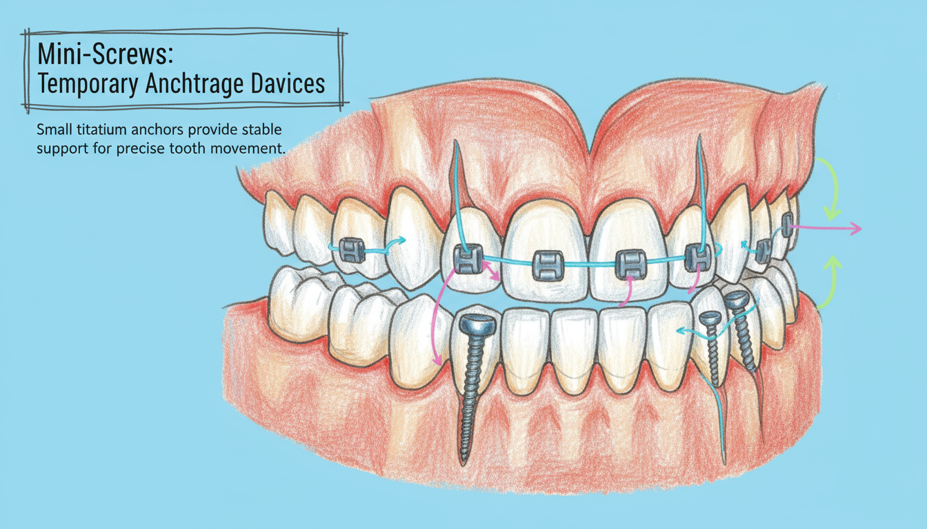 Mini-screws temporary anchorage devices in orthodontics
